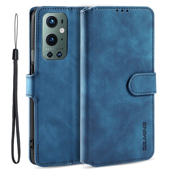 DG.MING PU Leather Wallet Stand Vintage Phone Case for OnePlus 9 Pro Cheap