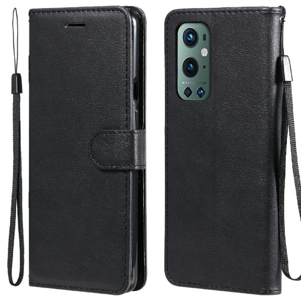 KT Leather Series-2 Wallet Stand PU Leather Phone Cover with Strap for OnePlus 9 Pro Discount