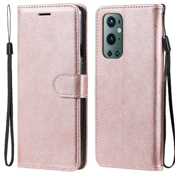 KT Leather Series-2 Wallet Stand PU Leather Phone Cover with Strap for OnePlus 9 Pro Discount