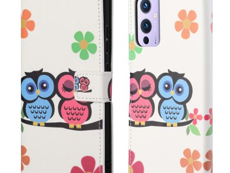 Wallet Design Pattern Printing Full Protection Leather Protective Case with Stand for OnePlus 9 (EU   US Version) For Discount