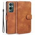 DG.MING PU Leather Wallet Stand Vintage Phone Case for OnePlus 9 Pro Cheap