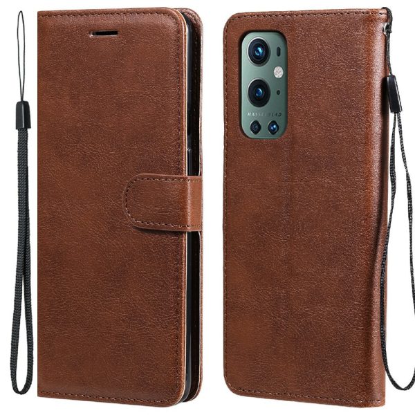 KT Leather Series-2 Wallet Stand PU Leather Phone Cover with Strap for OnePlus 9 Pro Discount