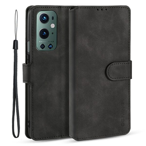 DG.MING PU Leather Wallet Stand Vintage Phone Case for OnePlus 9 Pro Cheap