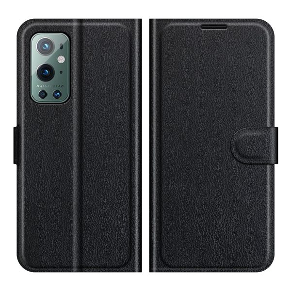 Litchi Skin Wallet Stand Leather Case for OnePlus 9 Pro Mobile Phone Cover Online Sale