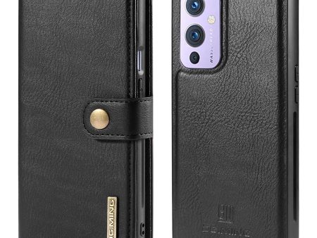 DG.MING For OnePlus 9 (EU   US Version) Protective Phone Case Detachable 2 in 1 Leather Shockproof Shell Flip Cover with Wallet Cheap