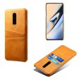 Double Card Slots PU Leather Coated PC Cell Phone Case for OnePlus 7 Pro on Sale