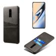 Double Card Slots PU Leather Coated PC Cell Phone Case for OnePlus 7 Pro on Sale