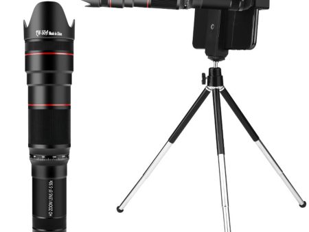 50X Optical Zoom HD Monocular Telephoto Telescope Mobile Phone Camera Lens with Tripod Online