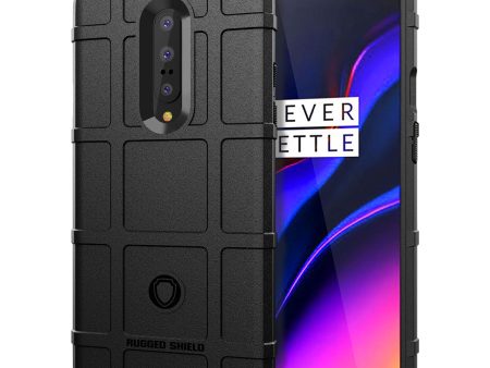 Rugged Square Grid Texture Anti-shock TPU Phone Cover for OnePlus 7 Pro Hot on Sale