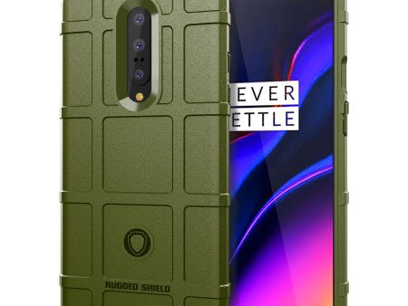 Shock-proof Rugged Square Grid Texture TPU Back Case for OnePlus 7 Pro For Cheap