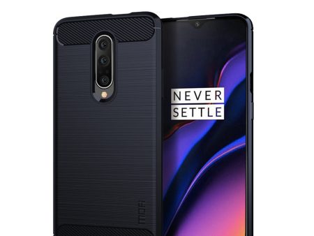 MOFI Carbon Fiber Brushed TPU Protective Phone Case for OnePlus 7 Pro Sale